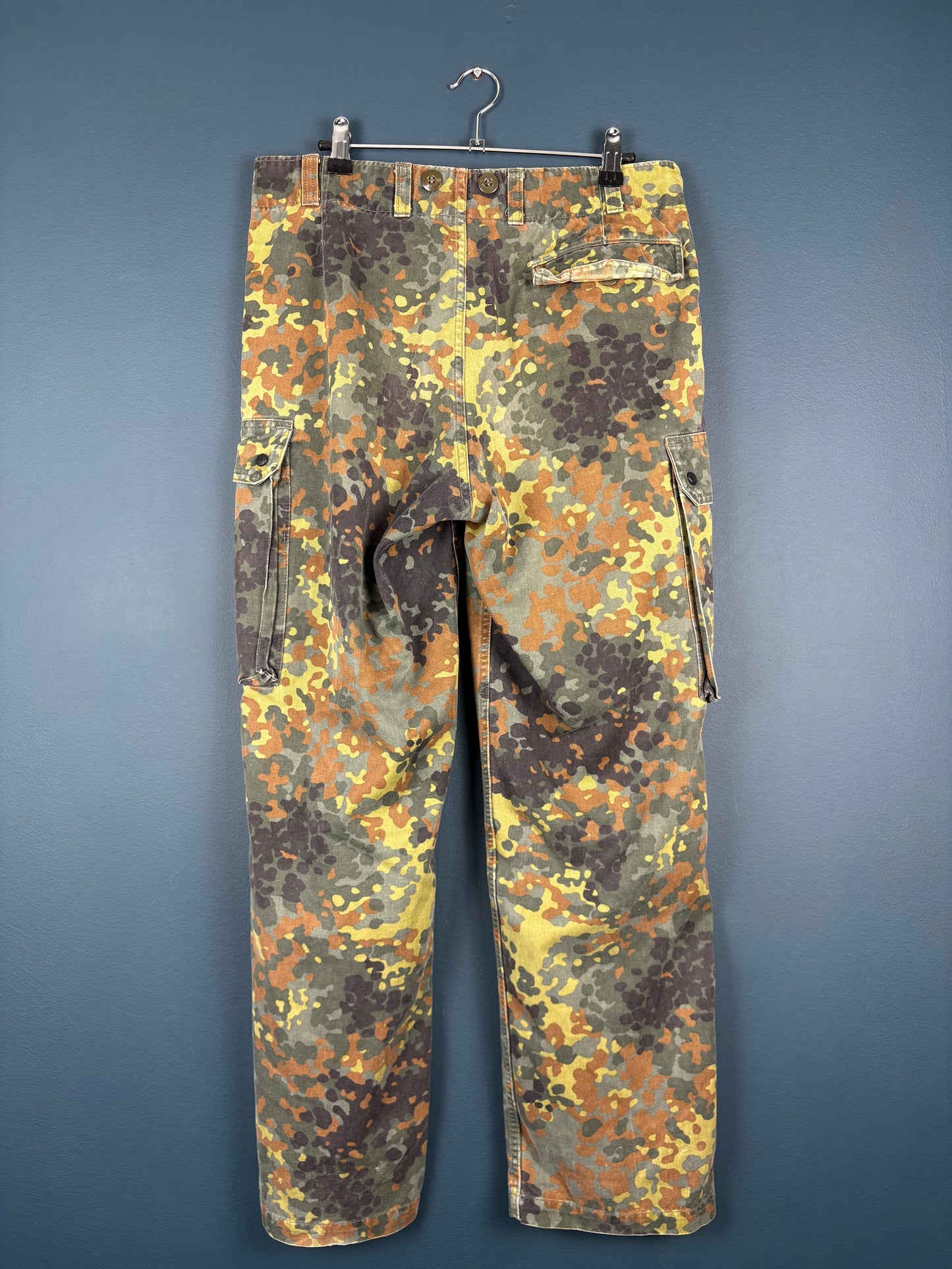 Vintage Flecktarn Camo 1994 Army Fatigue Trousers (32w)