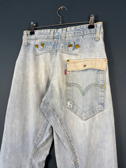 Vintage Levi's Engineered Twisted Denim Jeans (27x32)