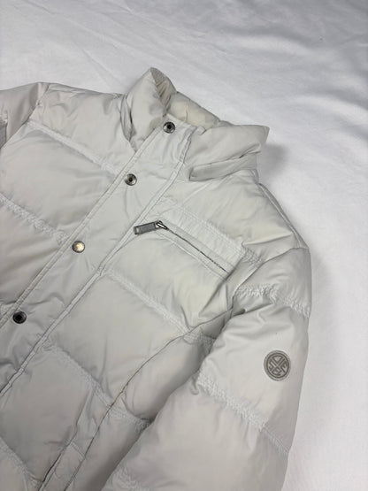 Vintage Diesel White Down Puffer Jacket (women's M)