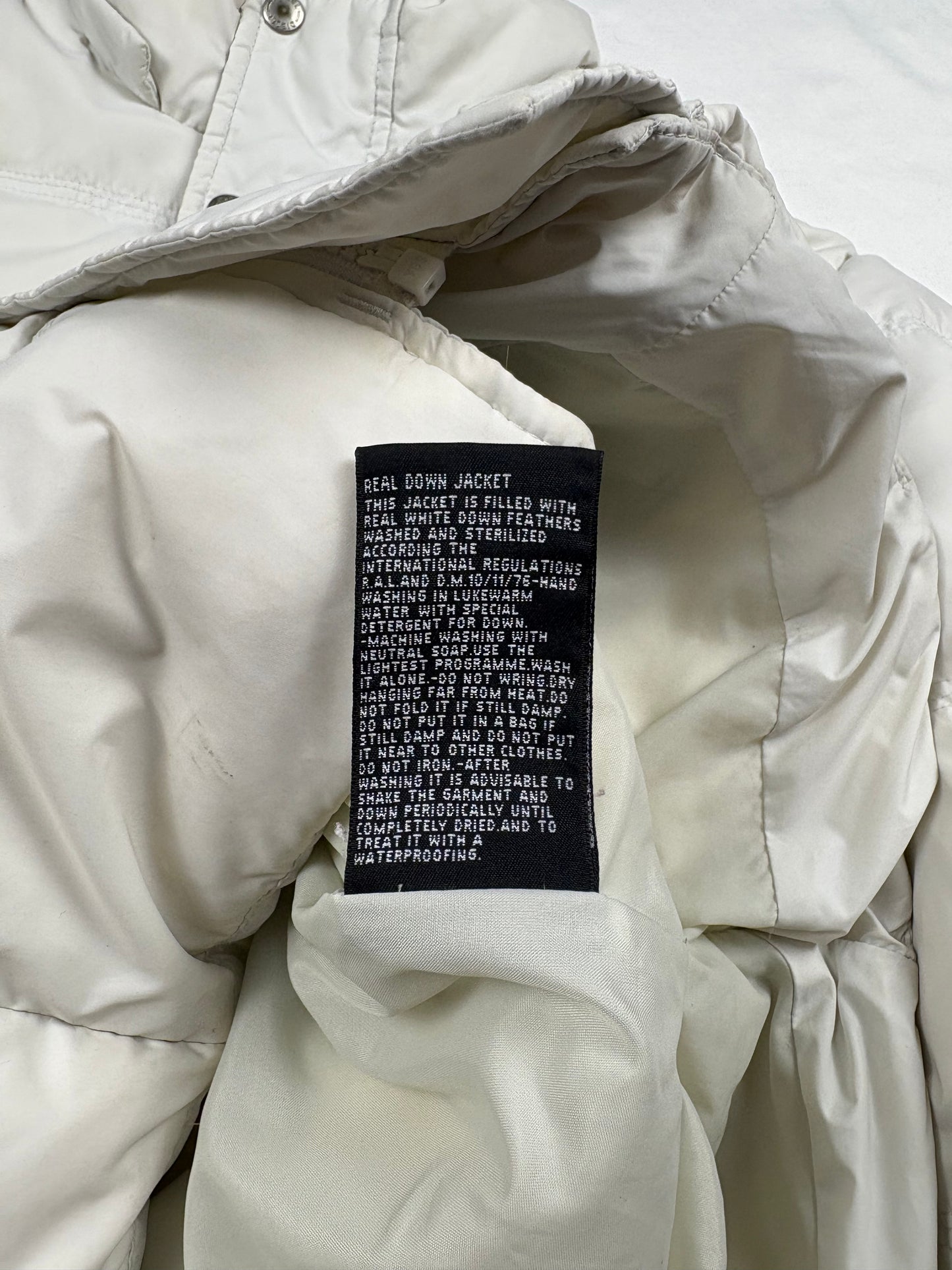 Vintage Diesel White Down Puffer Jacket (women's M)