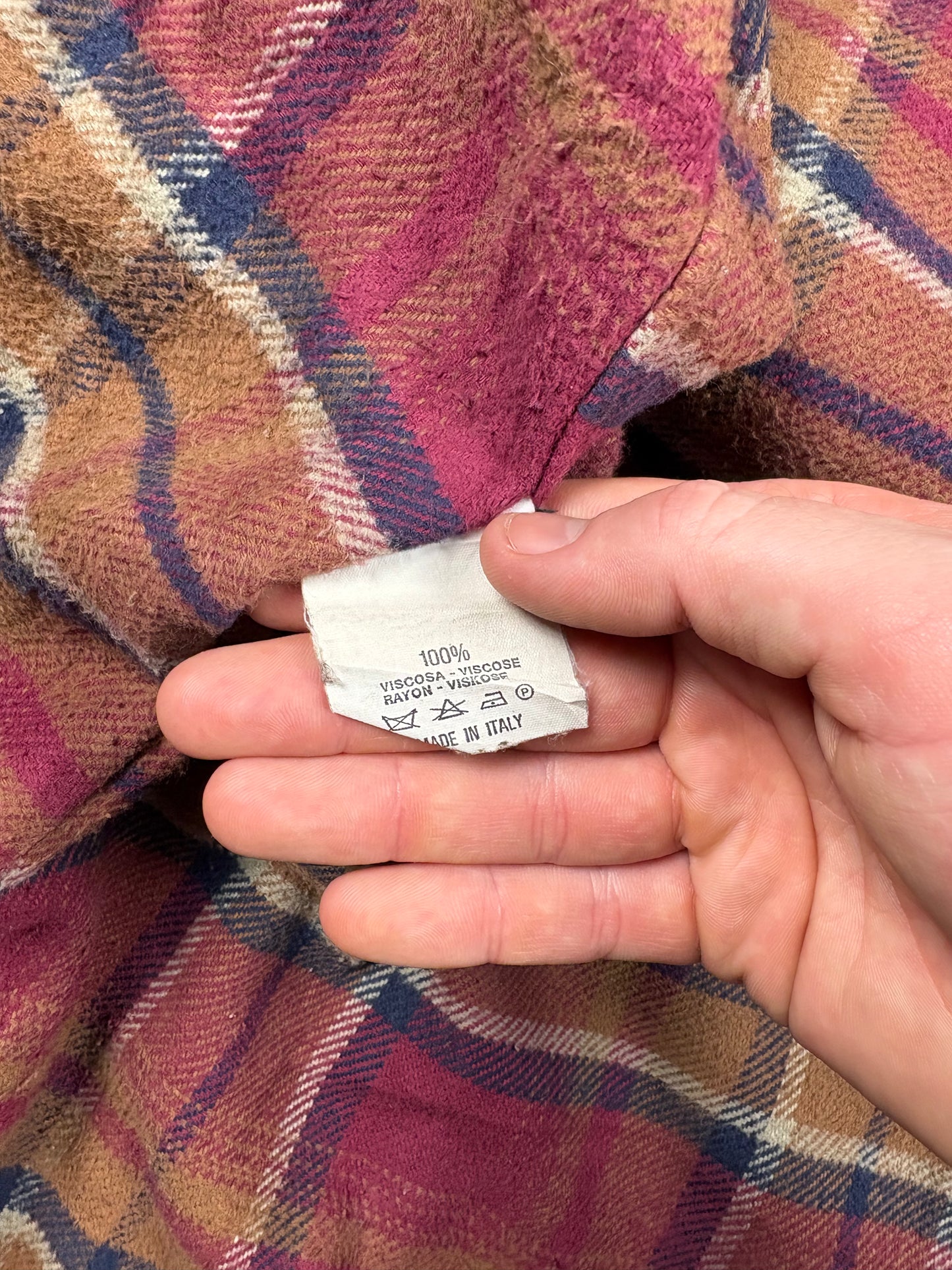 True Vintage 80s Italian Brown Leather Jacket (M)