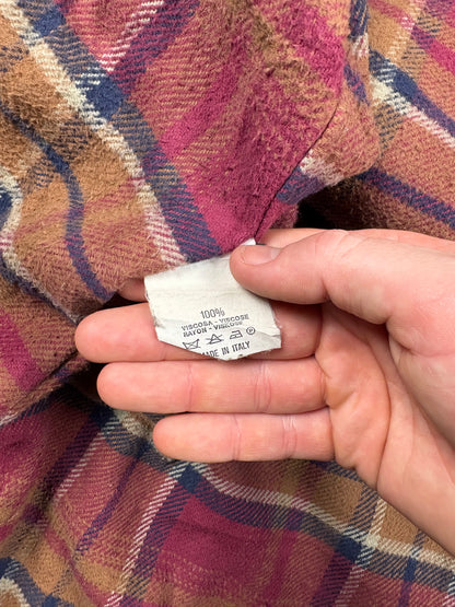 True Vintage 80s Italian Brown Leather Jacket (M)