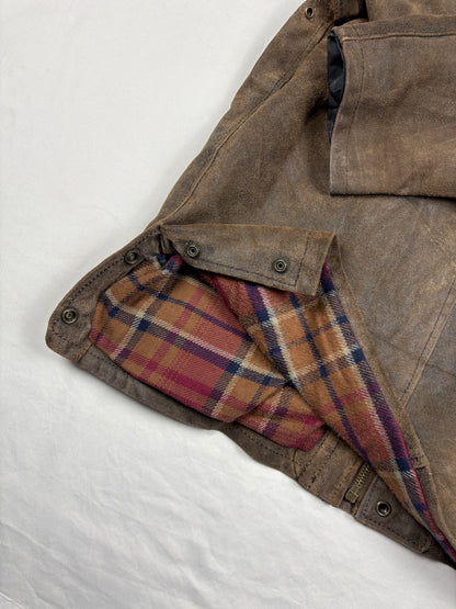 True Vintage 80s Italian Brown Leather Jacket (M)