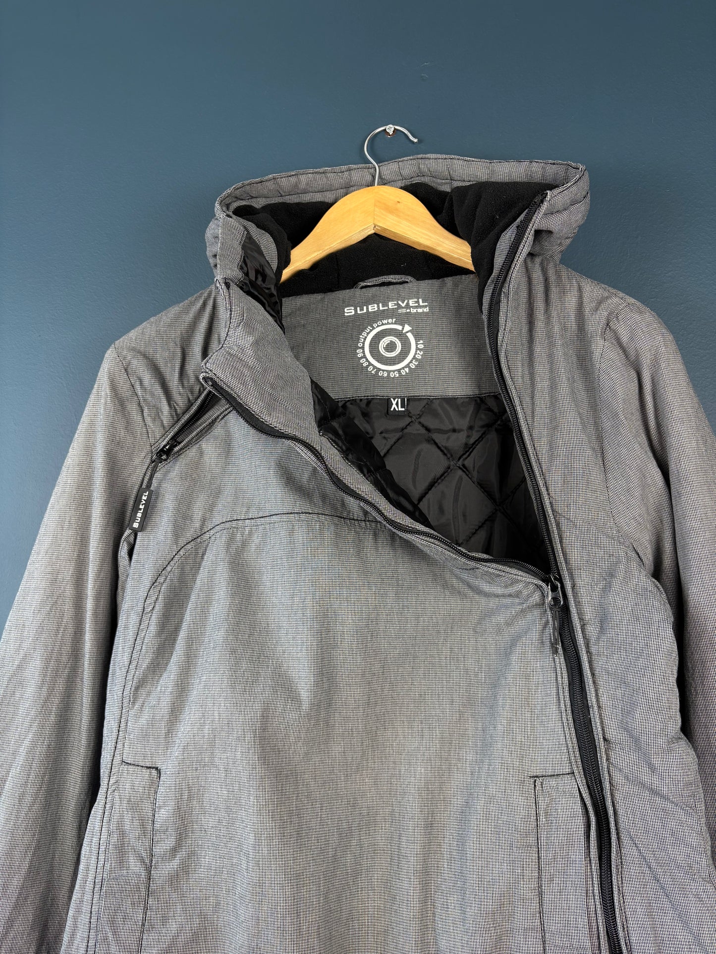 Vintage SUBLEVEL Dual Zip Quilted Jacket (wmns XL)