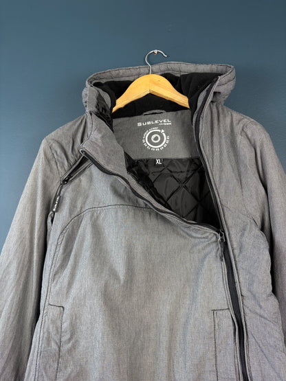 Vintage SUBLEVEL Dual Zip Quilted Jacket (wmns XL)