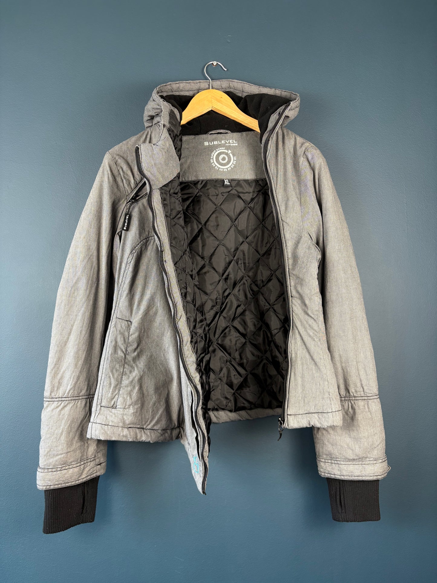 Vintage SUBLEVEL Dual Zip Quilted Jacket (wmns XL)