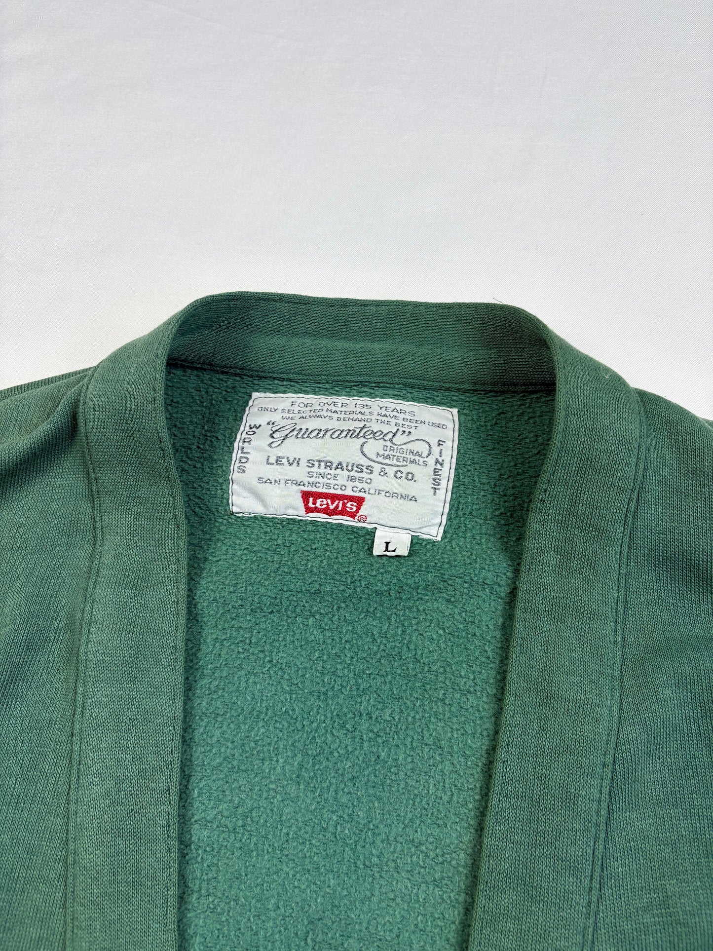 Vintage Levi's Forrest Green Cotton Cardigan (L)