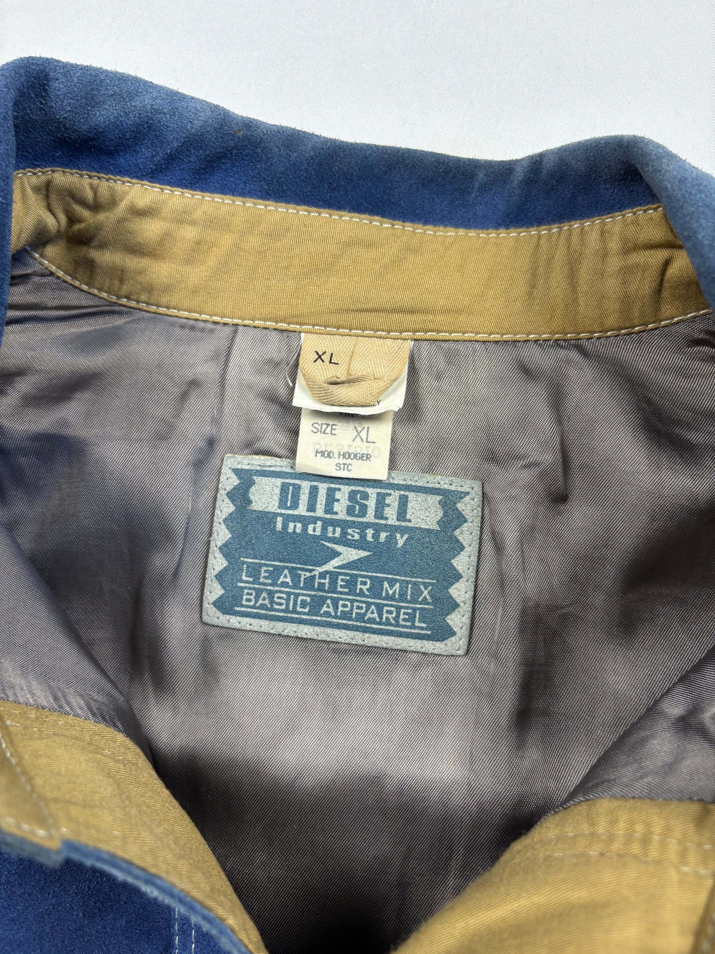 Vintage Diesel Industry Royal Air Force Leather Jacket (XL)