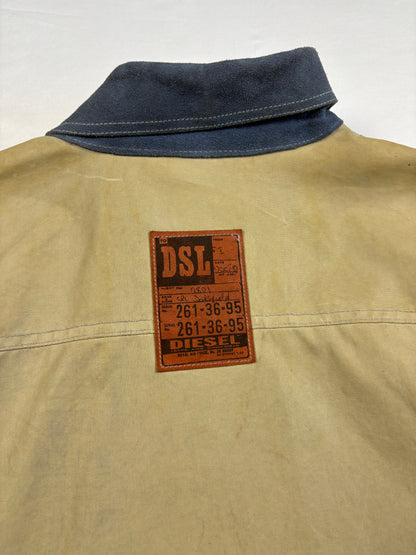Vintage Diesel Industry Royal Air Force Leather Jacket (XL)