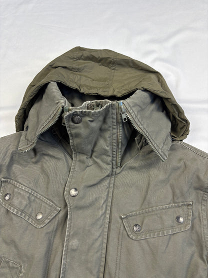 Vintage Diesel Industry Khaki Green Workwear Parka Jacket (L)