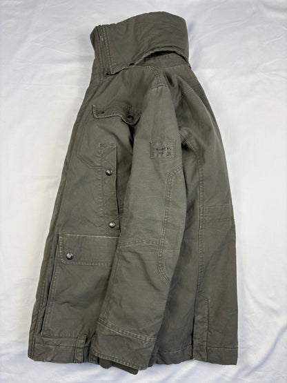 Vintage Diesel Industry Khaki Green Workwear Parka Jacket (L)