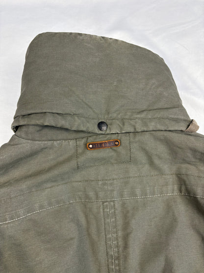 Vintage Diesel Industry Khaki Green Workwear Parka Jacket (L)