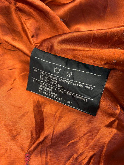 Vintage Harley Davidson Buttery Leather Cream Biker Jacket (women's M)