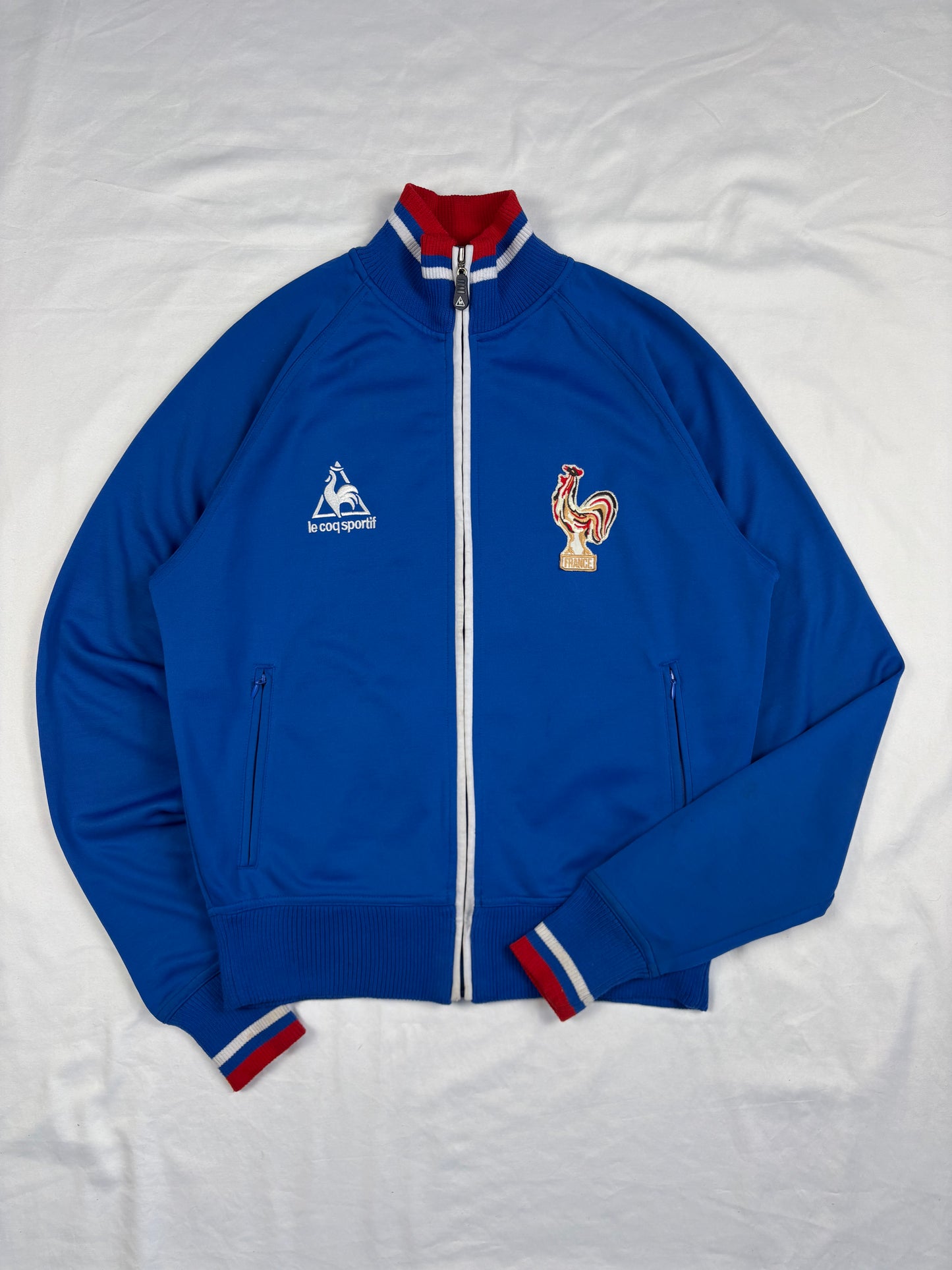 Vintage Le Coq Sportif Royal Blue France Track Jacket (S)