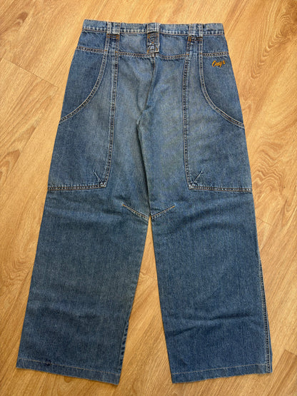 Onyx Denim 90s Super Baggy Carpenter Denim Jeans (32x32)