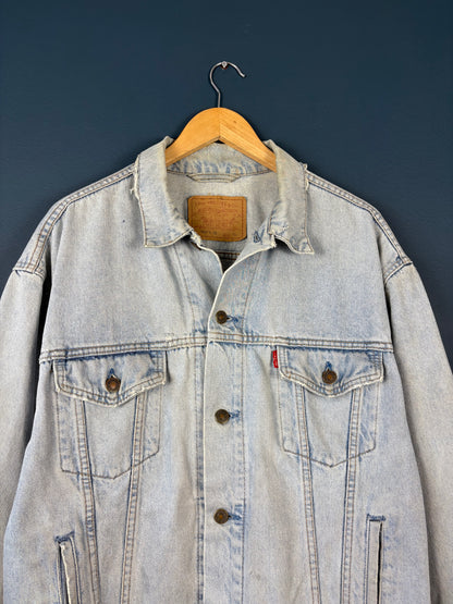 Vintage Levi's Classic Light Wash Denim Jacket (XL)