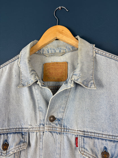 Vintage Levi's Classic Light Wash Denim Jacket (XL)