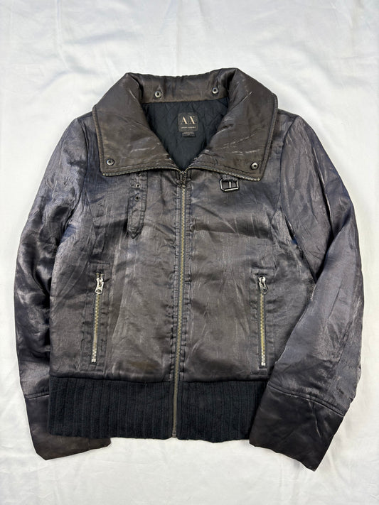 Armani Exchange Dark Shimmer Technical Jacket (woemn's S)