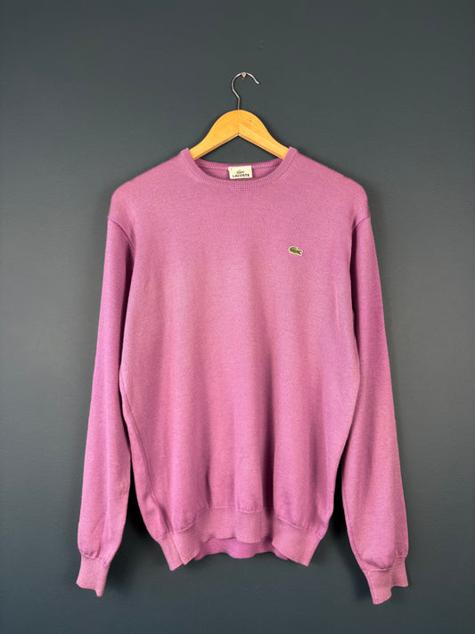 Vintage Lacoste Chemise 90s Lilac Purple Knit Jumper (L)