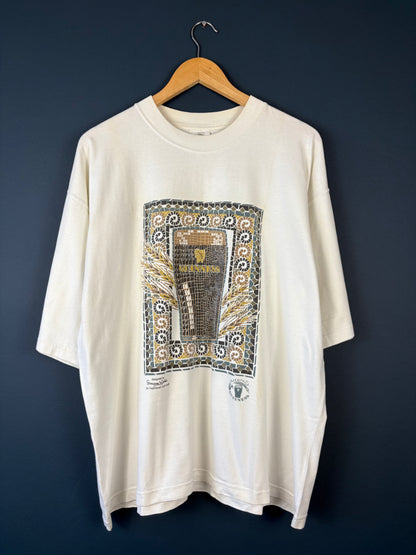 Vintage Guinness 90s Mosaic Cream Tee (L)