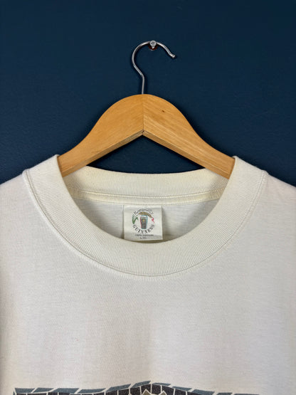Vintage Guinness 90s Mosaic Cream Tee (L)