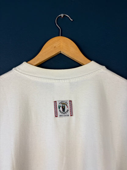 Vintage Guinness 90s Mosaic Cream Tee (L)