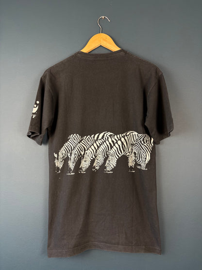 Vintage WWF Animals 90s Zedbra Black Tee (S)