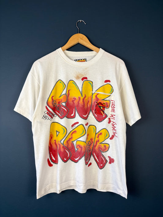 Vintage ENERGIE Graff White Pocket Tee (M)