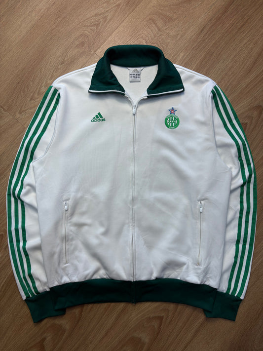 Adidas Saint Etienne 2000s White Football Track Jacket (L)