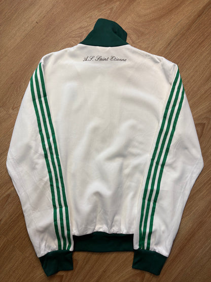 Adidas Saint Etienne 2000s White Football Track Jacket (L)
