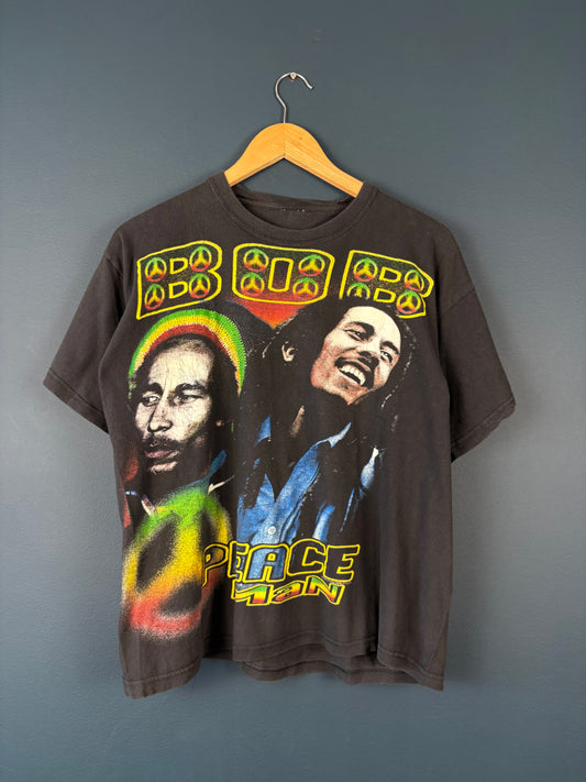 Vintage Bob Marley 90s Washed Black Tee (S)