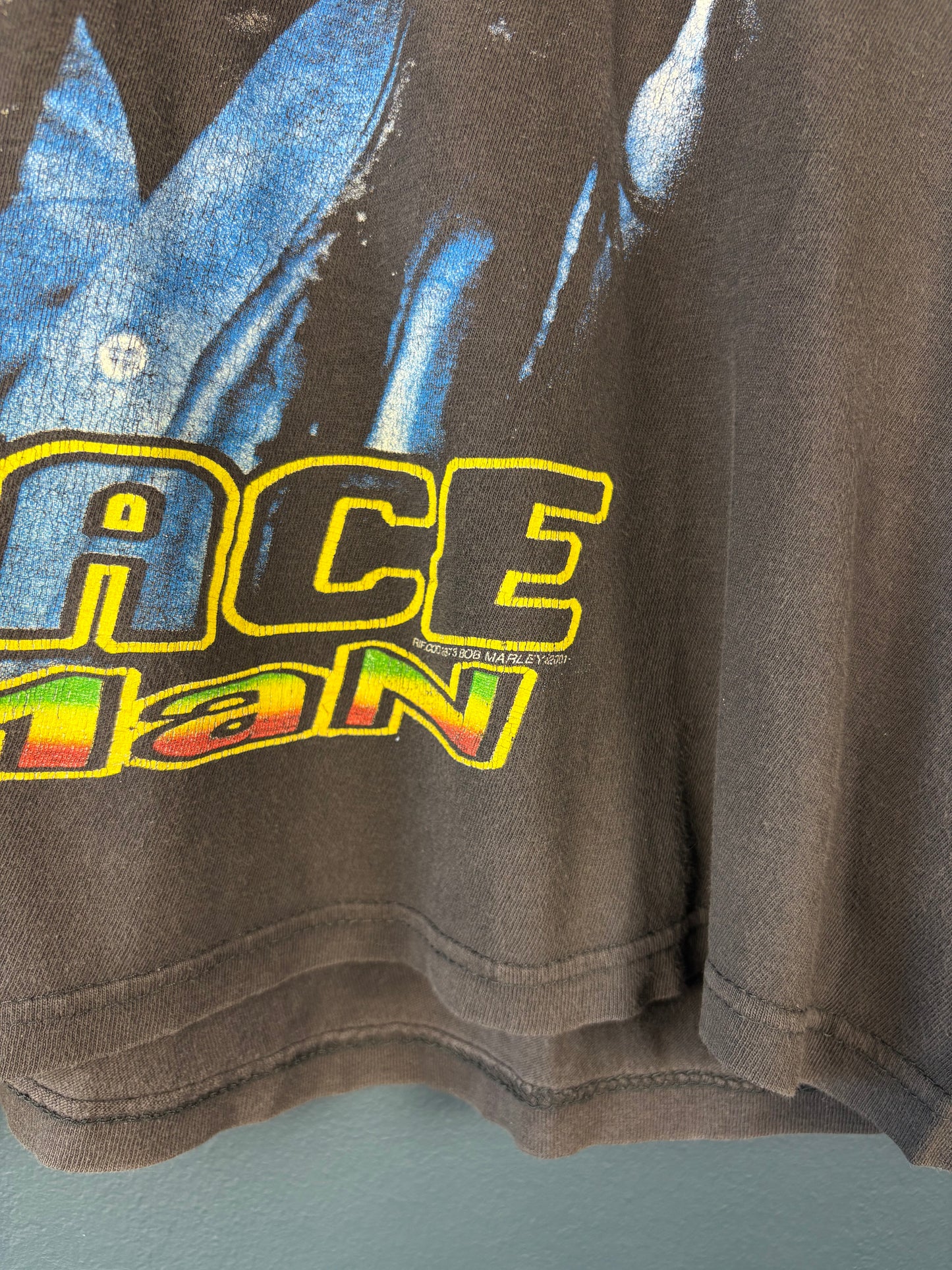 Vintage Bob Marley 90s Washed Black Tee (S)