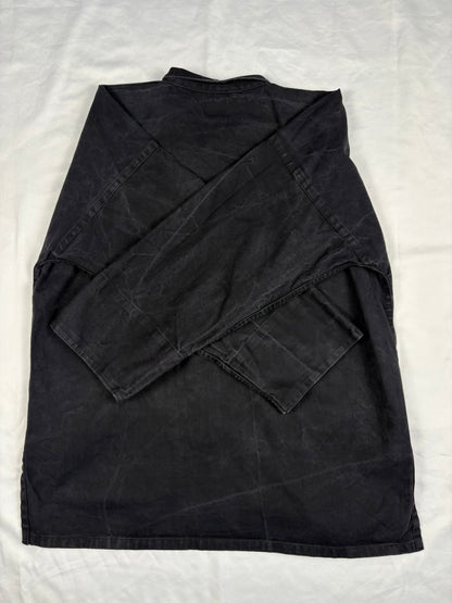 Vintage Mandarin Collar Frog Buttons Work Jacket (L)