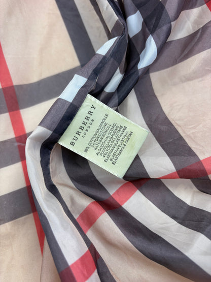 Vintage Burberry Nova Check Lined Trench Coat (women's M)