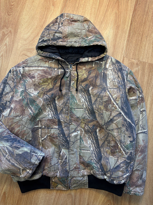 RealTree 90s Workwear Camo Hooded Active Jacket (XL)