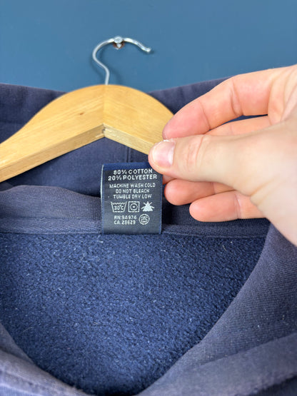 Vintage Stussy LV Monogram 90s Navy Hoodie (L)