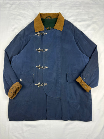 Vintage GANT Fireman Clasps Navy Jacket (L)