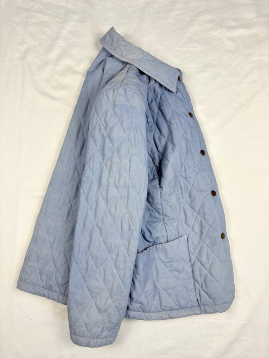 Barbour Light Blue Quilted Field Jacket (women's M)