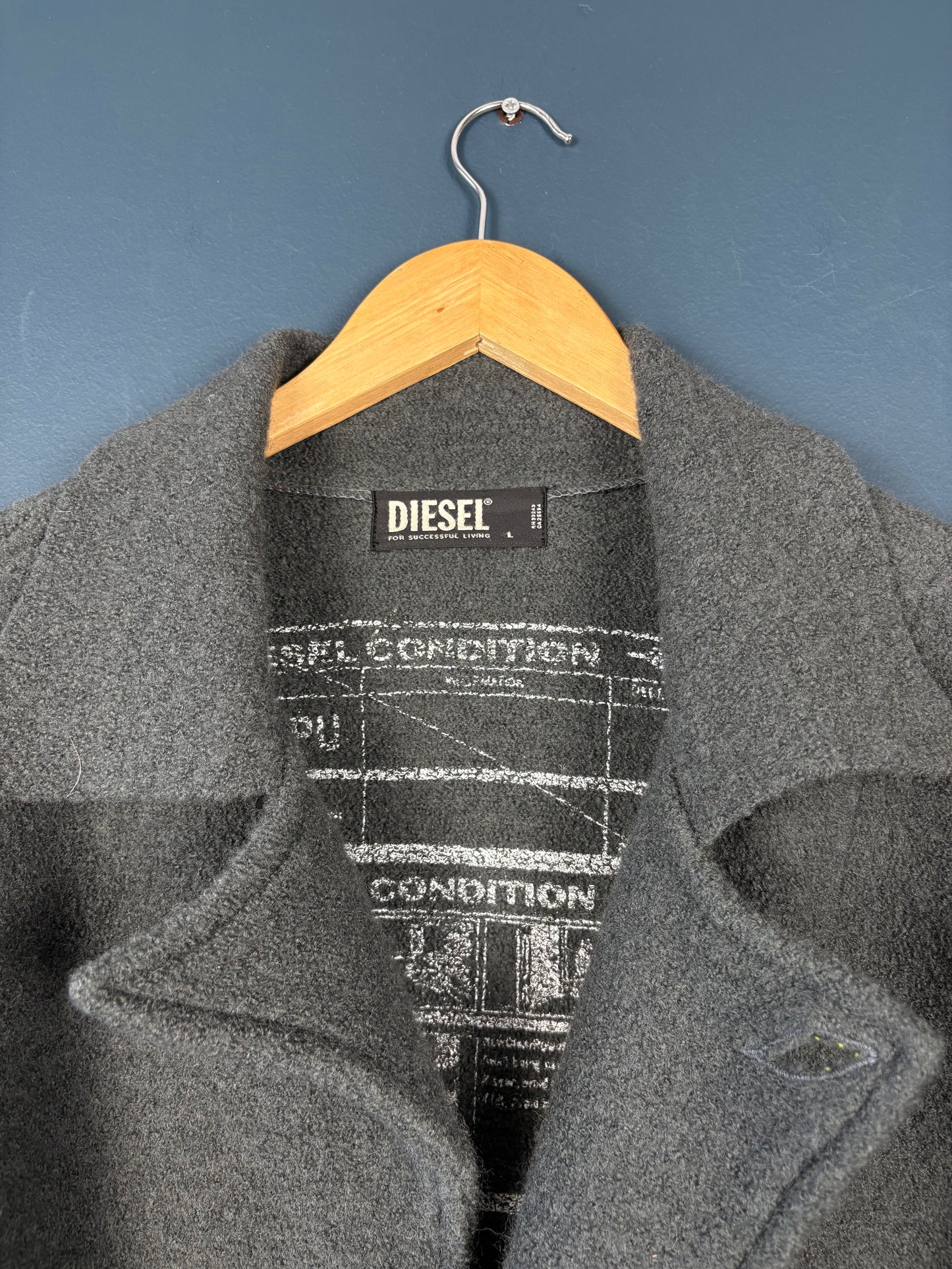 Vintage Diesel Industry Wool Over Coat (L)