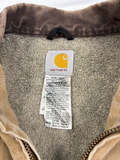 Vintage Carhartt Workwear Beige Double Zip Detroit Jacket (L)