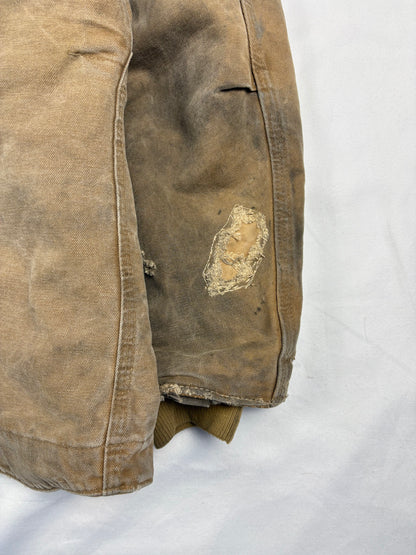 Vintage Carhartt Workwear Beige Double Zip Detroit Jacket (L)