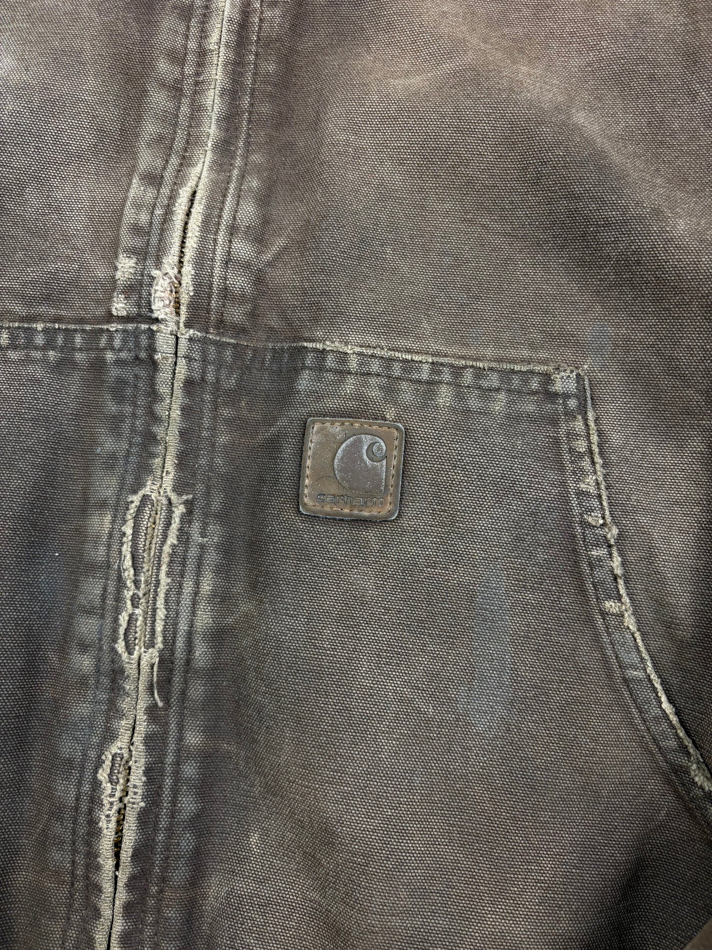 Vintage Carhartt Workwear Brown Hooded Active Jacket (XXL)