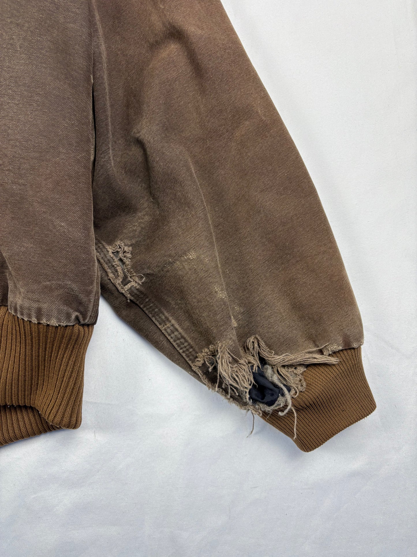 Vintage Carhartt Workwear Brown Hooded Active Jacket (XXL)