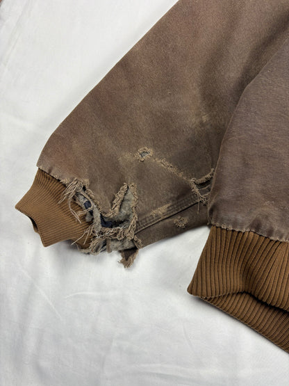 Vintage Carhartt Workwear Brown Hooded Active Jacket (XXL)