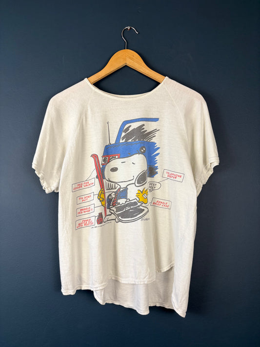 Vintage Peanuts Charlie Brown 1965 White Raglan Graphic Tee (M)