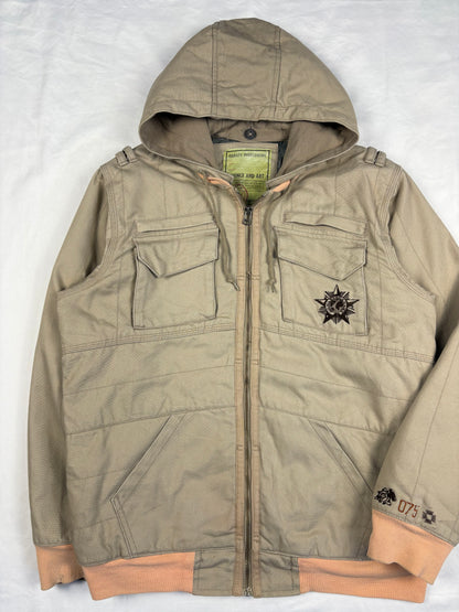 Vintage Oakley Softwear Beige Canvas Workwear Jacket (S)