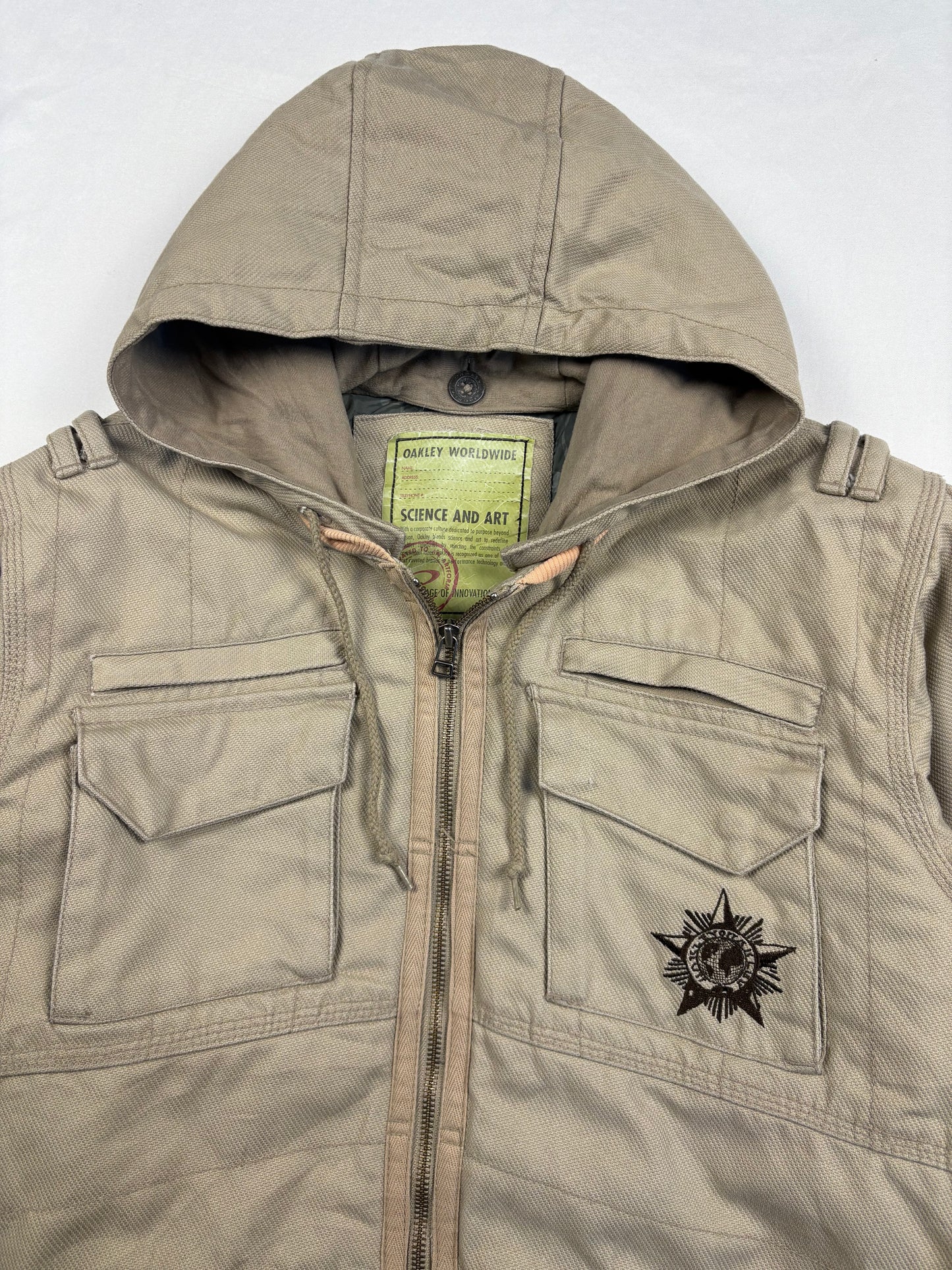 Vintage Oakley Softwear Beige Canvas Workwear Jacket (S)