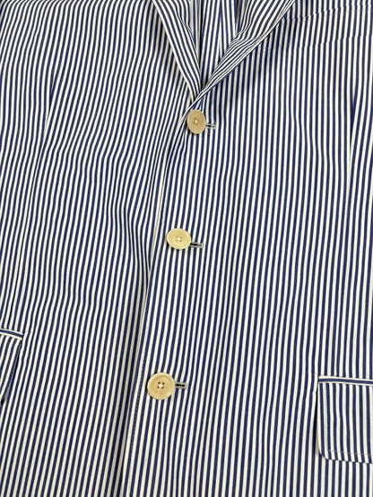 Vintage Polo Ralph Lauren Blue Striped Seersucker Blazer (42)