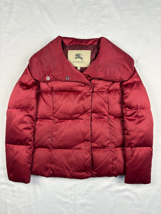 Vintage Burberry Burgundy Appleton Down Puffer Jacket (women's S)