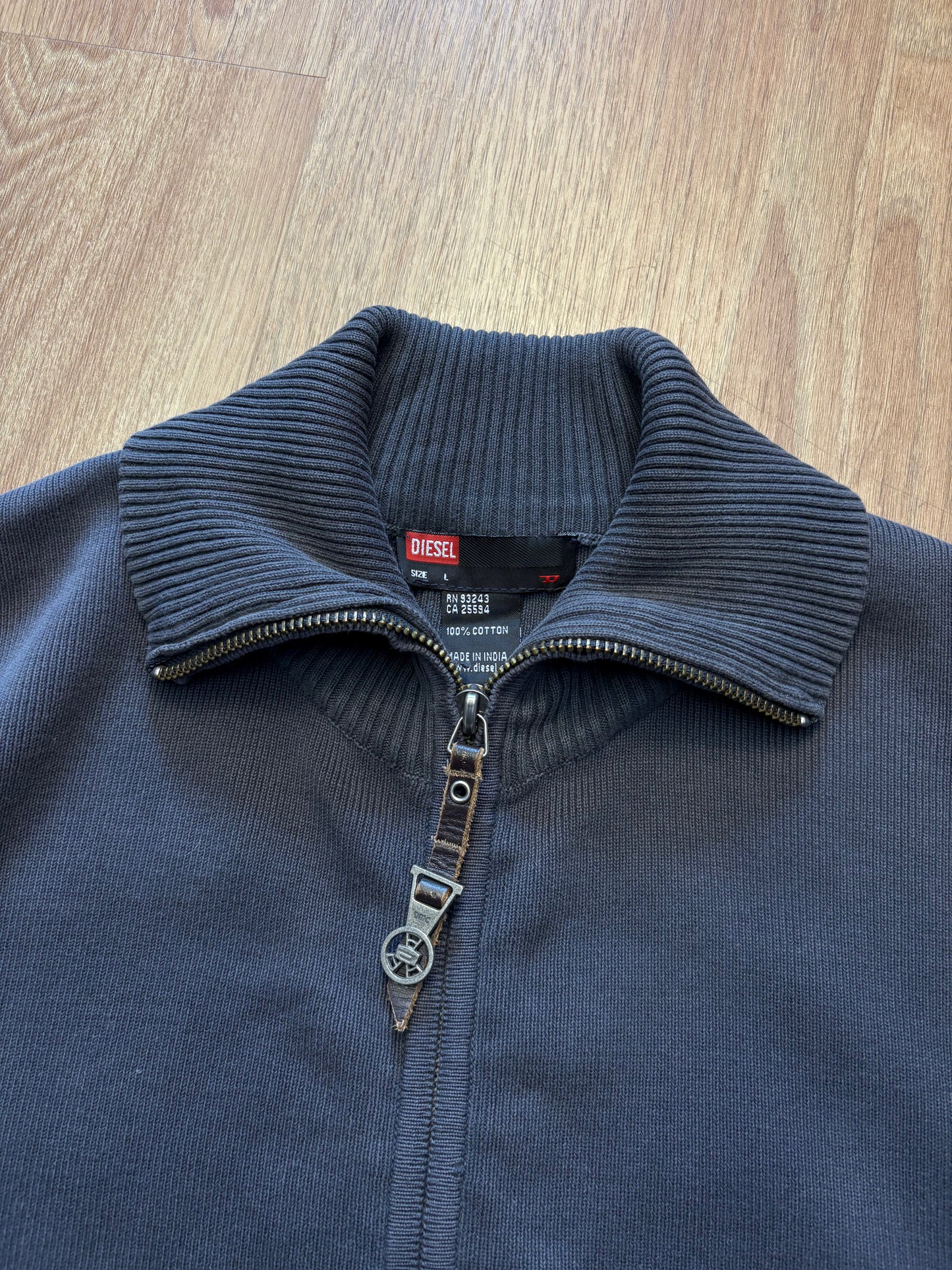 Diesel Space Traveller 2000s Zip-up Knit Jumper (L)